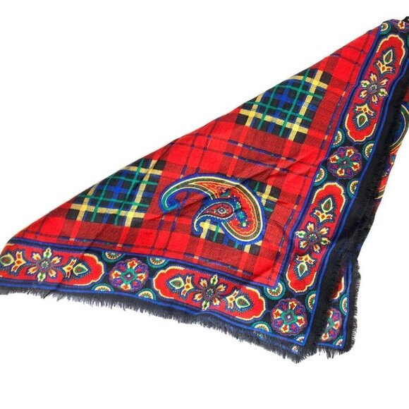 Vintage Charter Club Macy 100% Wool Scarf Large - Picture 2 of 11